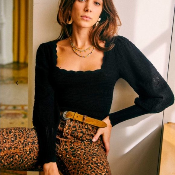 Sezane Sweaters - SEZANE Black Ronnie Jumper